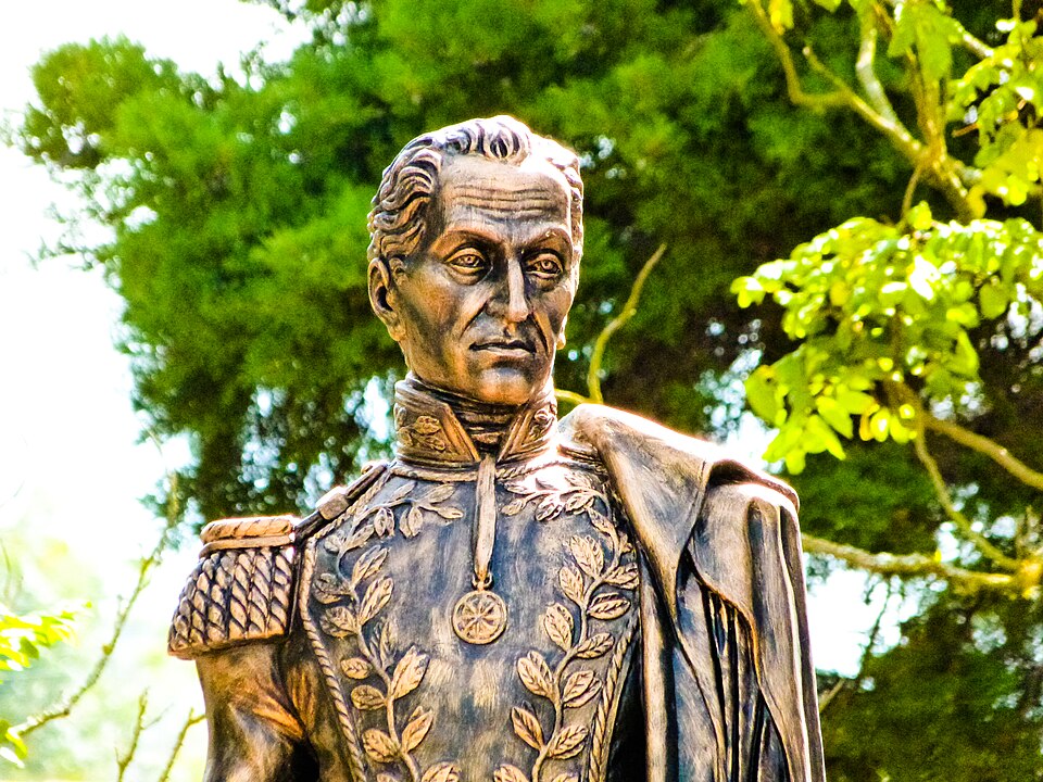 Venezuelan statue of Simon Bolivar.